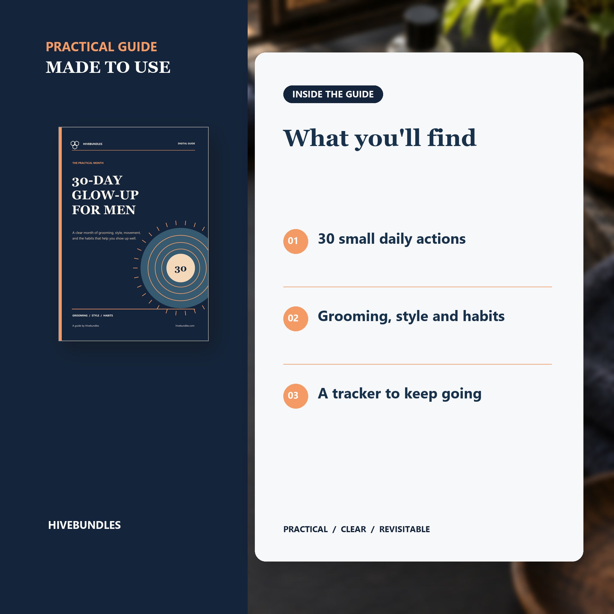 30-Day Glow-Up for Men | Practical Digital Guide - preview 3