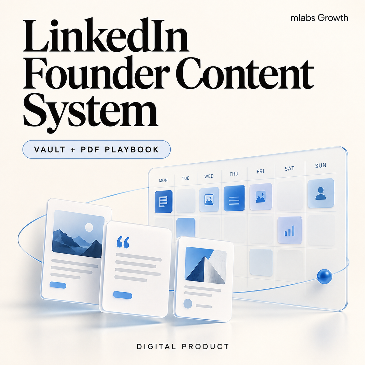 LinkedIn Founder Content System digital product cover