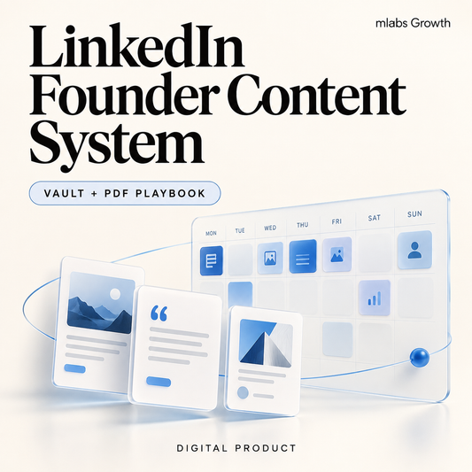 LinkedIn Founder Content System digital product cover