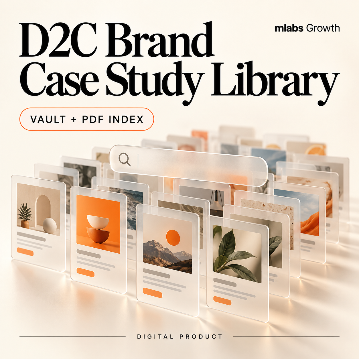 D2C Brand Case Study Library digital product cover