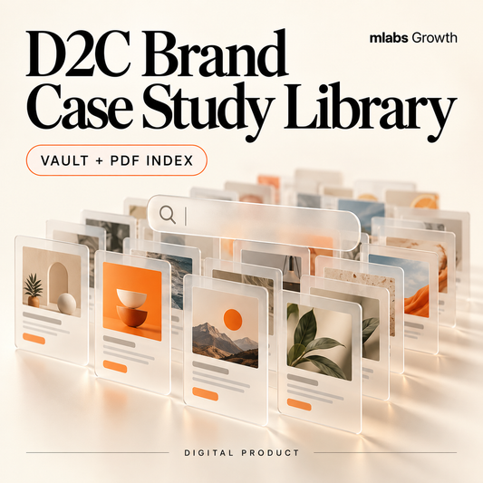 D2C Brand Case Study Library digital product cover