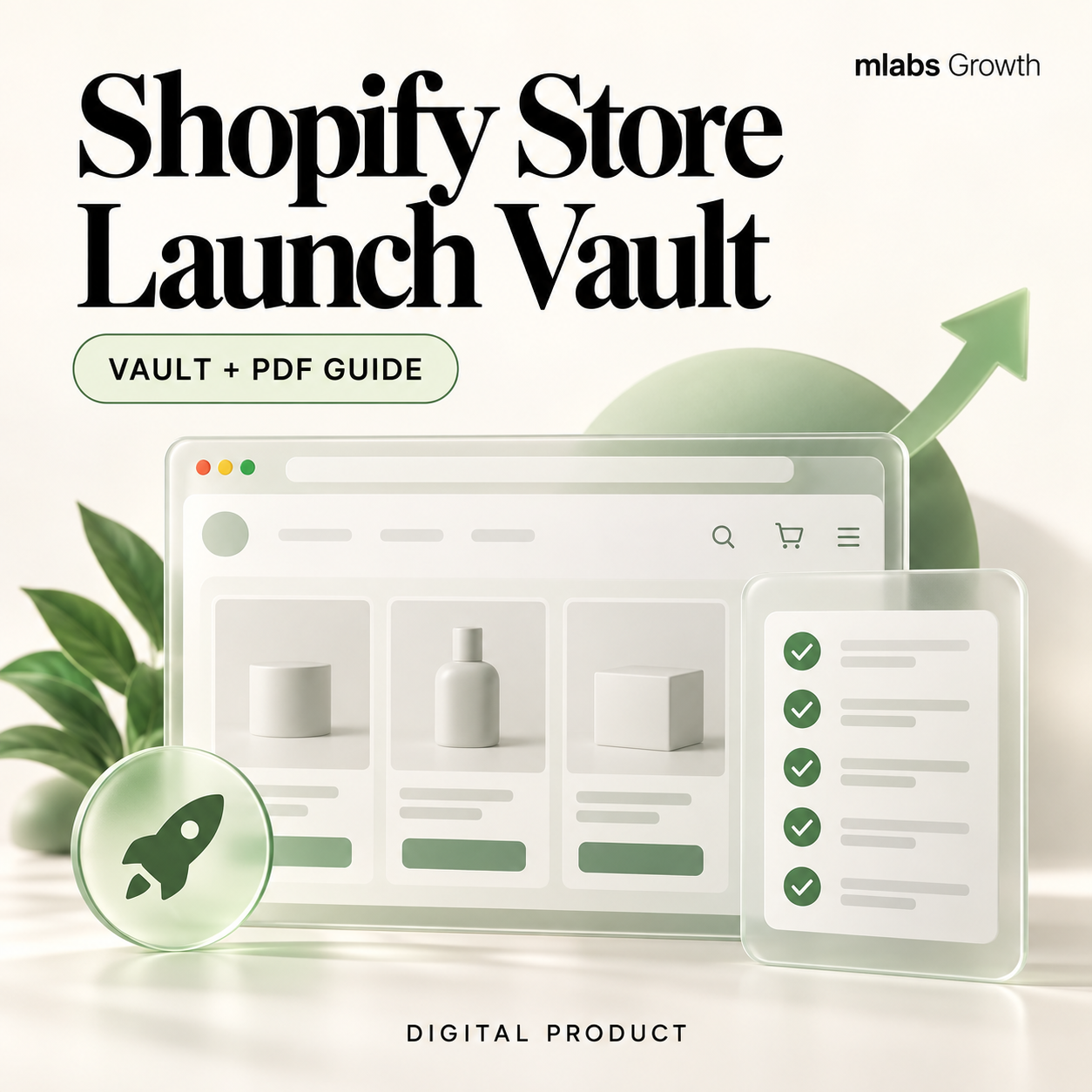Shopify Store Launch Vault digital product cover